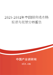 2025-2031年中國鋼簾線市場(chǎng)現(xiàn)狀與前景分析報(bào)告