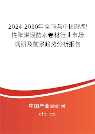 2024-2030年全球與中國(guó)熱塑性聚烯烴防水卷材行業(yè)市場(chǎng)調(diào)研及前景趨勢(shì)分析報(bào)告