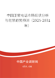 中國(guó)衛(wèi)星電話(huà)市場(chǎng)現(xiàn)狀分析與前景趨勢(shì)預(yù)測(cè)（2025-2031年）