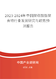 2023-2024年中國(guó)聚碳酸酯聚合物行業(yè)發(fā)展研究與趨勢(shì)預(yù)測(cè)報(bào)告