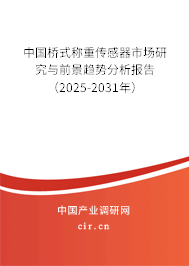 中國(guó)橋式稱重傳感器市場(chǎng)研究與前景趨勢(shì)分析報(bào)告（2025-2031年）