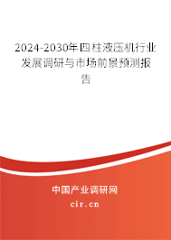 2024-2030年四柱液壓機行業(yè)發(fā)展調(diào)研與市場前景預(yù)測報告