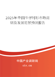 2025年中國牛仔襯衫市場調(diào)研及發(fā)展前景預(yù)測報告