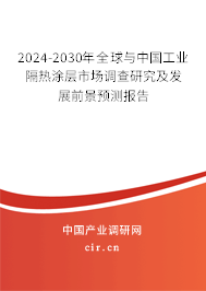 2024-2030年全球與中國工業(yè)隔熱涂層市場調查研究及發(fā)展前景預測報告