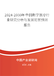 2024-2030年中國數(shù)字醫(yī)療行業(yè)研究分析與發(fā)展前景預(yù)測報告