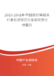 2024-2030年中國雙柱帶鋸床行業(yè)現(xiàn)狀研究與發(fā)展前景分析報告