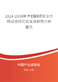 2024-2030年中國網(wǎng)絡(luò)安全市場調(diào)查研究及發(fā)展趨勢分析報告