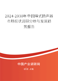 2024-2030年中國(guó)帶式揚(yáng)聲器市場(chǎng)現(xiàn)狀調(diào)研分析與發(fā)展趨勢(shì)報(bào)告