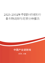 2025-2031年中國針織絨衫行業(yè)市場調研與前景分析報告