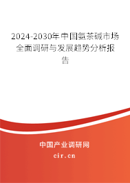 2024-2030年中國氨茶堿市場全面調(diào)研與發(fā)展趨勢分析報告