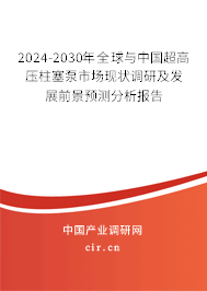 2024-2030年全球與中國超高壓柱塞泵市場現(xiàn)狀調研及發(fā)展前景預測分析報告