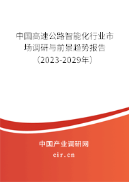 中國高速公路智能化行業(yè)市場調(diào)研與前景趨勢報告（2023-2029年）