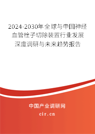 2024-2030年全球與中國神經(jīng)血管栓子切除裝置行業(yè)發(fā)展深度調(diào)研與未來趨勢報告