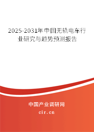 2025-2031年中國無軌電車行業(yè)研究與趨勢預測報告