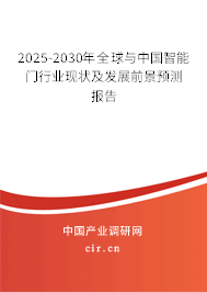 2025-2030年全球與中國智能門行業(yè)現(xiàn)狀及發(fā)展前景預測報告