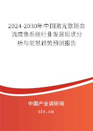 2024-2030年中國(guó)激光散斑血流成像系統(tǒng)行業(yè)發(fā)展現(xiàn)狀分析與前景趨勢(shì)預(yù)測(cè)報(bào)告