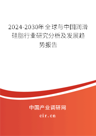 2024-2030年全球與中國潤滑硅脂行業(yè)研究分析及發(fā)展趨勢報告