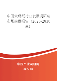 中國(guó)云母紙行業(yè)發(fā)展調(diào)研與市場(chǎng)前景報(bào)告（2025-2030年）