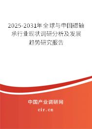 2025-2031年全球與中國磁軸承行業(yè)現(xiàn)狀調(diào)研分析及發(fā)展趨勢研究報(bào)告