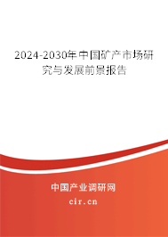 2024-2030年中國礦產(chǎn)市場研究與發(fā)展前景報(bào)告