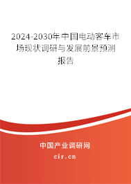 2024-2030年中國電動客車市場現(xiàn)狀調研與發(fā)展前景預測報告