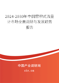 2024-2030年中國容積式流量計市場全面調(diào)研與發(fā)展趨勢報告