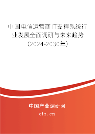 中國(guó)電信運(yùn)營(yíng)商IT支撐系統(tǒng)行業(yè)發(fā)展全面調(diào)研與未來(lái)趨勢(shì)（2024-2030年）