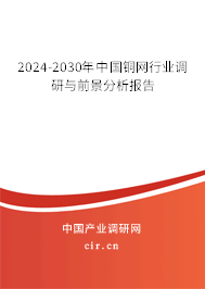 2024-2030年中國銅網(wǎng)行業(yè)調(diào)研與前景分析報告