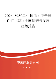 2024-2030年中國(guó)電力電子器件行業(yè)現(xiàn)狀全面調(diào)研與發(fā)展趨勢(shì)報(bào)告