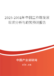 2025-2031年中國(guó)工作鞋發(fā)展現(xiàn)狀分析與趨勢(shì)預(yù)測(cè)報(bào)告