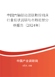 中國(guó)六軸聯(lián)動(dòng)混聯(lián)數(shù)控機(jī)床行業(yè)現(xiàn)狀調(diào)研與市場(chǎng)前景分析報(bào)告（2024年）