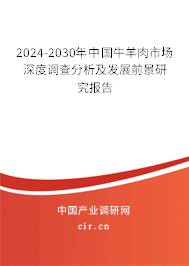 2024-2030年中國(guó)牛羊肉市場(chǎng)深度調(diào)查分析及發(fā)展前景研究報(bào)告