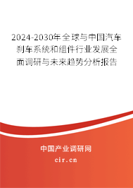 2024-2030年全球與中國汽車剎車系統(tǒng)和組件行業(yè)發(fā)展全面調(diào)研與未來趨勢分析報告