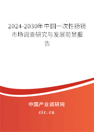 2024-2030年中國一次性腸鏡市場調(diào)查研究與發(fā)展前景報告