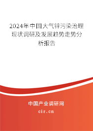 2024年中國大氣鋅污染治理現(xiàn)狀調(diào)研及發(fā)展趨勢走勢分析報告