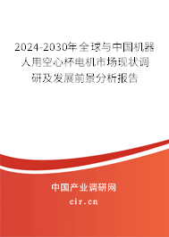 2024-2030年全球與中國機器人用空心杯電機市場現(xiàn)狀調(diào)研及發(fā)展前景分析報告