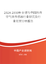 2024-2030年全球與中國熱傳導(dǎo)氣體傳感器行業(yè)研究及行業(yè)前景分析報告