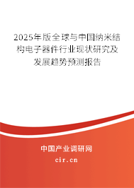 2025年版全球與中國納米結(jié)構(gòu)電子器件行業(yè)現(xiàn)狀研究及發(fā)展趨勢預(yù)測報告