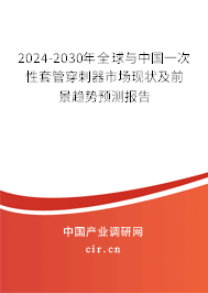 2024-2030年全球與中國一次性套管穿刺器市場現(xiàn)狀及前景趨勢預(yù)測報告