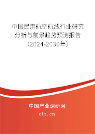 中國(guó)民用航空航線行業(yè)研究分析與前景趨勢(shì)預(yù)測(cè)報(bào)告（2024-2030年）