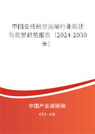 中國(guó)支線航空運(yùn)輸行業(yè)現(xiàn)狀與前景趨勢(shì)報(bào)告（2024-2030年）