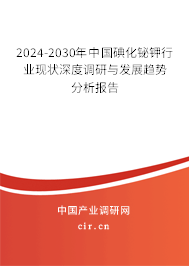 2024-2030年中國碘化鉍鉀行業(yè)現(xiàn)狀深度調(diào)研與發(fā)展趨勢分析報告