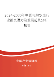 2024-2030年中國(guó)電熱水壺行業(yè)投資潛力及發(fā)展前景分析報(bào)告