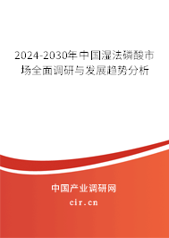 2024-2030年中國濕法磷酸市場全面調(diào)研與發(fā)展趨勢分析