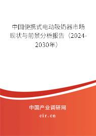 中國便攜式電動吸奶器市場現(xiàn)狀與前景分析報(bào)告（2024-2030年）