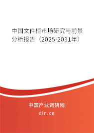 中國文件柜市場研究與前景分析報告（2025-2031年）