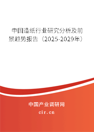 中國造紙行業(yè)研究分析及前景趨勢報告（2025-2029年）