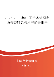 2024-2030年中國污水處理市場調(diào)查研究與發(fā)展前景報告