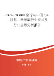 2024-2030年全球與中國2,4-二羥基二苯甲酮行業(yè)現狀及行業(yè)前景分析報告