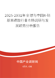 2025-2031年全球與中國4-硝基苯磺酸行業(yè)市場調(diào)研與發(fā)展趨勢分析報(bào)告